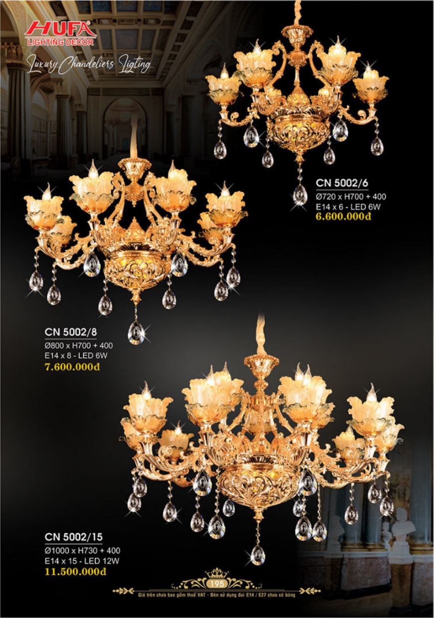 Bảng giá đèn trang trí HUFA